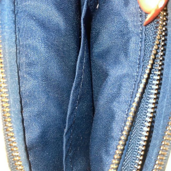 NWT Blue Leather Coach Crossbody Purse - Picture 5 of 6